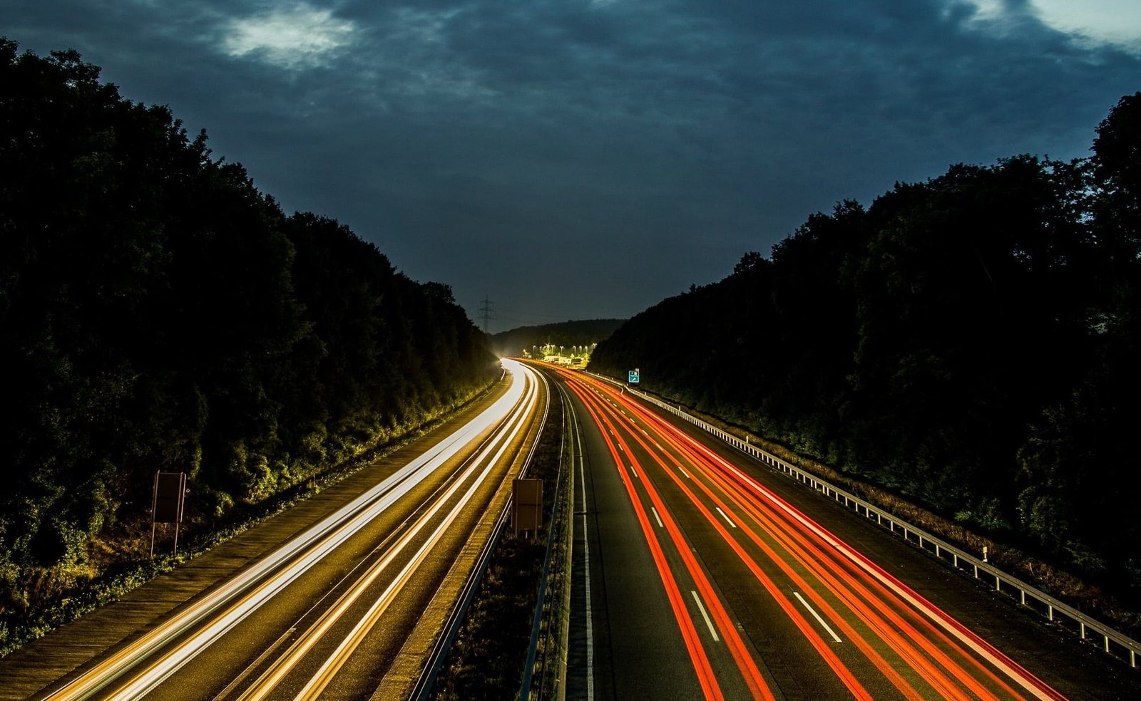 Road at night